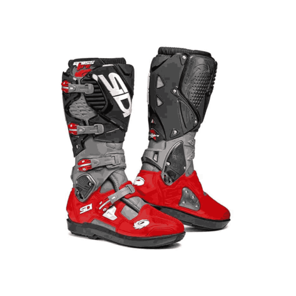 SIDI Crossfire 3 SRS MX Sivo/Červeno/Čierne 2023