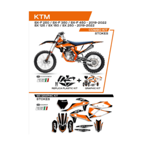 Sada Plastov a Polepov UFO KTM SX/SXF XC XCF 19-22´ C522AD021001 Stokes Čierna