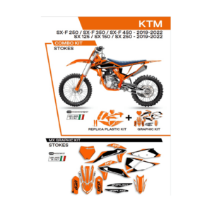 Sada Plastov a Polepov UFO KTM SX/SXF XC XCF 19-22´ C522AD021127 Stokes Oranžová