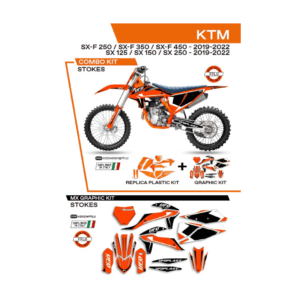 Sada Plastov a Polepov UFO KTM SX/SXF XC XCF 19-22´ C522AD021FFLU Stokes Fluo Oranžová