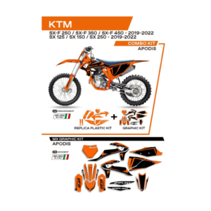 Sada Plastov a Polepov UFO KTM SX/SXF XC XCF 19-22´ C522AD022127 Apodis Oranžová