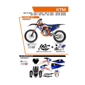 Sada Plastov a Polepov UFO KTM SX/SXF XC XCF 19-22´ C522AD045001 Patriot Čierna