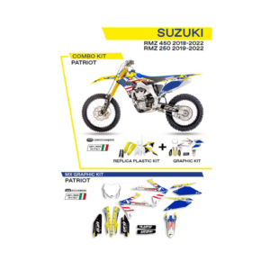 Sada Plastov a Polepov UFO Suzuki RMZ 250/450 Patriot Žltá/Biela/Čierna C418AD046999