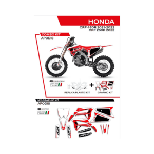 Sada Plastov a Polepov UFO Honda CRF 250/450 18-23 C125AD007041 Apodis Biela