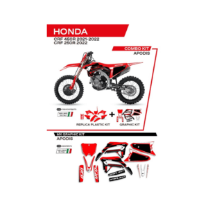 Sada Plastov a Polepov UFO Honda CRF 250/450 18-23 C125AD007070 Apodis Červená