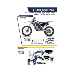 Sada Plastov a Polepov UFO Husqvarna Stokes Biela/Modrá TC/FC 125/250/350/450 C622AD011999W