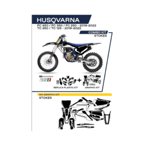 Sada Plastov a Polepov UFO Husqvarna Stokes Čierna TC/FC 125/250/350/450 C622AD011001