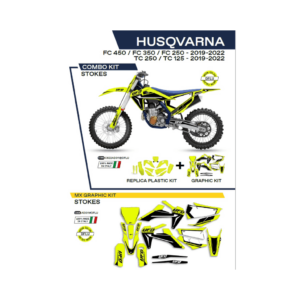 Sada Plastov a Polepov UFO Husqvarna Stokes Fluo Žltá TC/FC 125/250/350/450 C622AD011DFLU