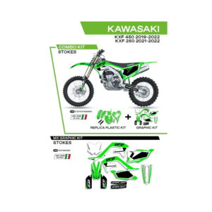 Sada Plastov a Polepov UFO Kawasaki KXF 250/450 C227AD016999A Stokes Zelená