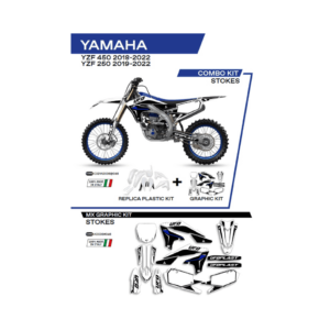 Sada Plastov a Polepov UFO Yamaha YZ YZF Stokes Biela C321AD036046