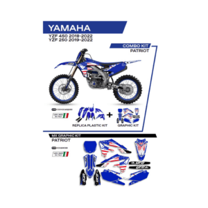 Sada Plastov a Polepov UFO Yamaha YZ YZF Patriot Biela/Modrá C321AD048089