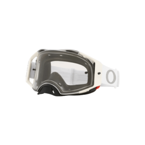 Motokrosové Okuliare Oakley AirBrake Tuff Blocks White Strap Roll Off